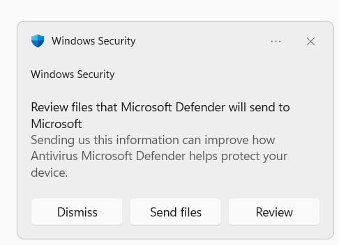 Defender auto-submit